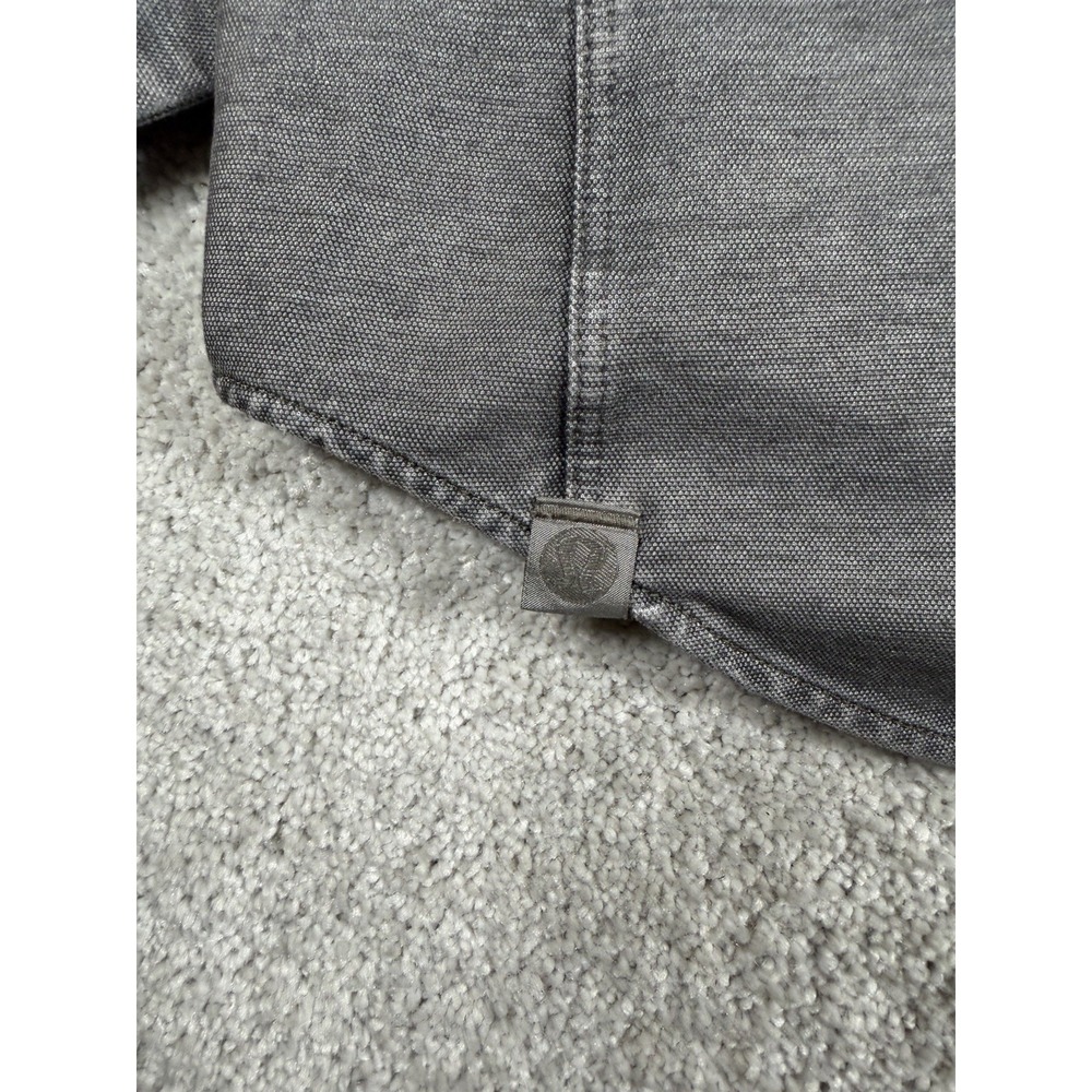 Lululemon Shirt Men M* (40") Gray Commission L/S Button Stretch Live In Practice - Picture 7 of 12